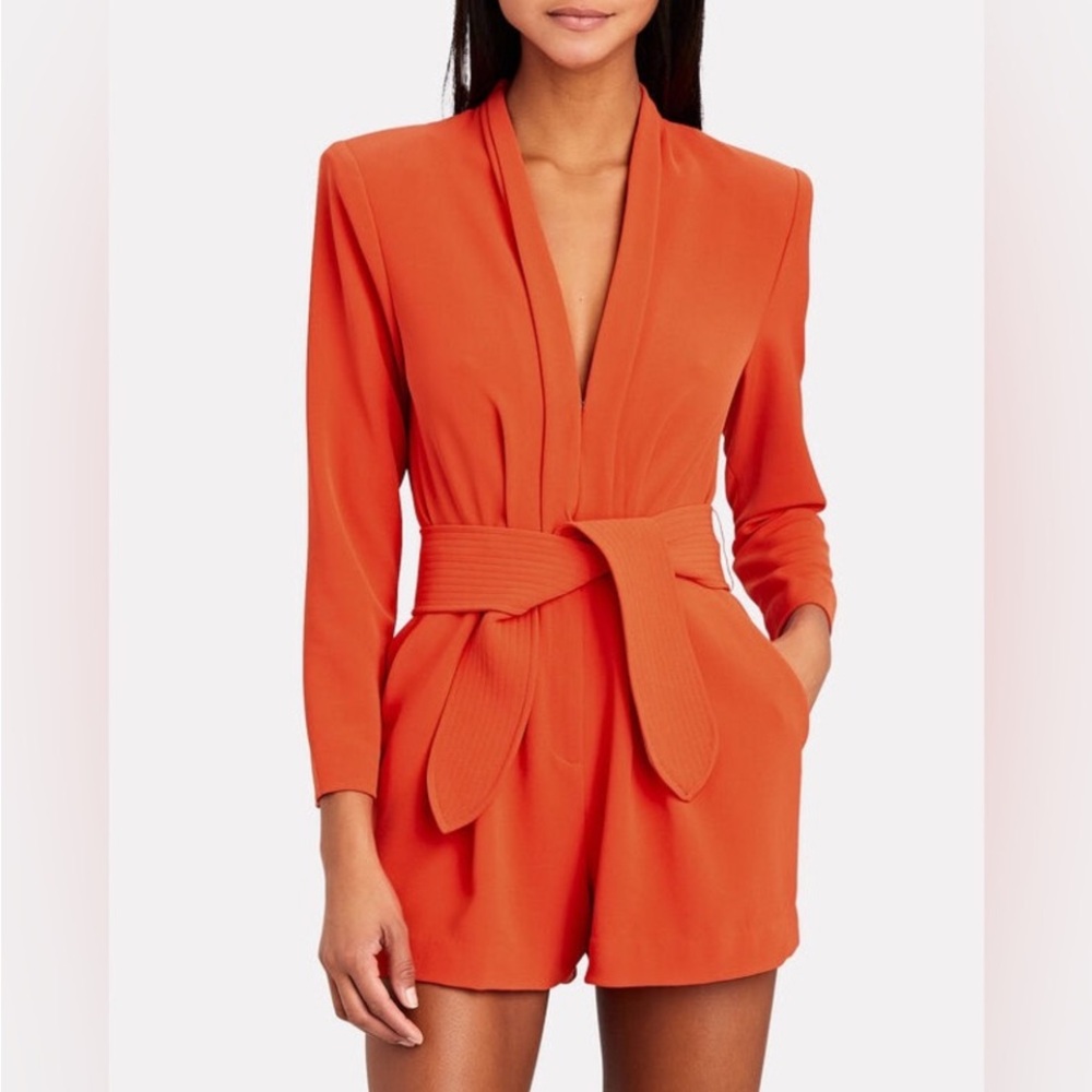 A.L.C.
Heston Sash Tie Crepe Romper - Picture 5 of 8